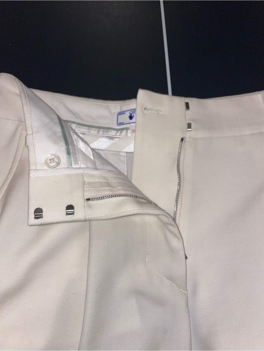 Off-White Curved Leg Pants | White | 40 EU (30x31) | Orig. $732.00 - Picture 5 of 9